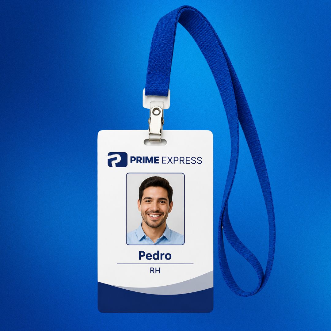 Crachá simples para identificação